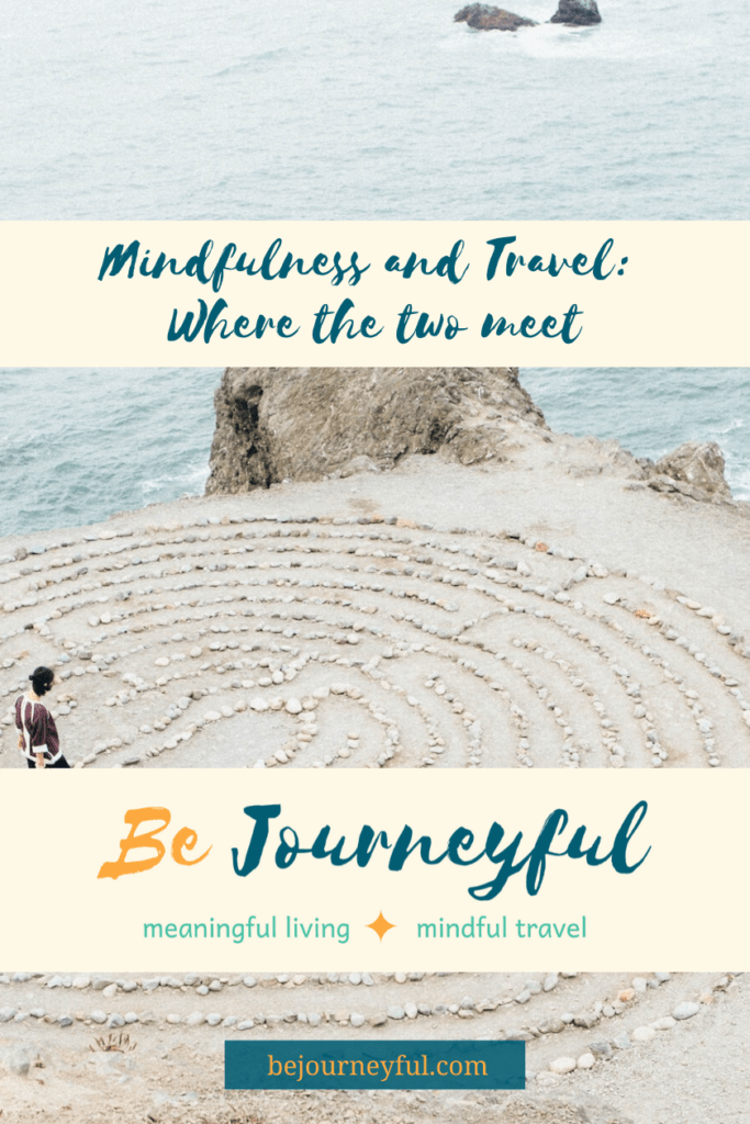 Mindfulness and travel pin